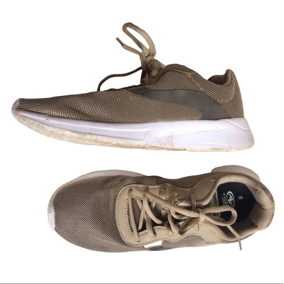 Athletic Works | Memory Foam Neutral Tan Fabric Upper Sneakers - Picture 2 of 9